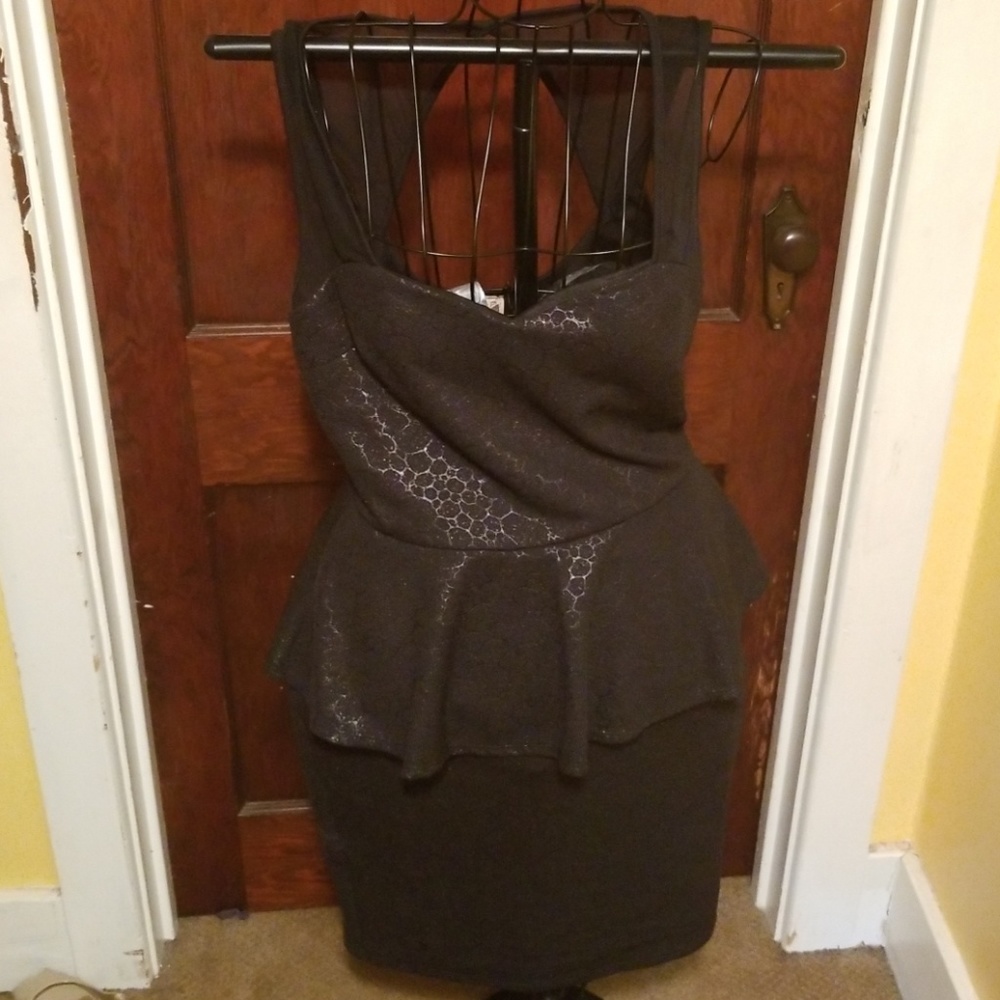 Janette plus 1xlg peplum dress